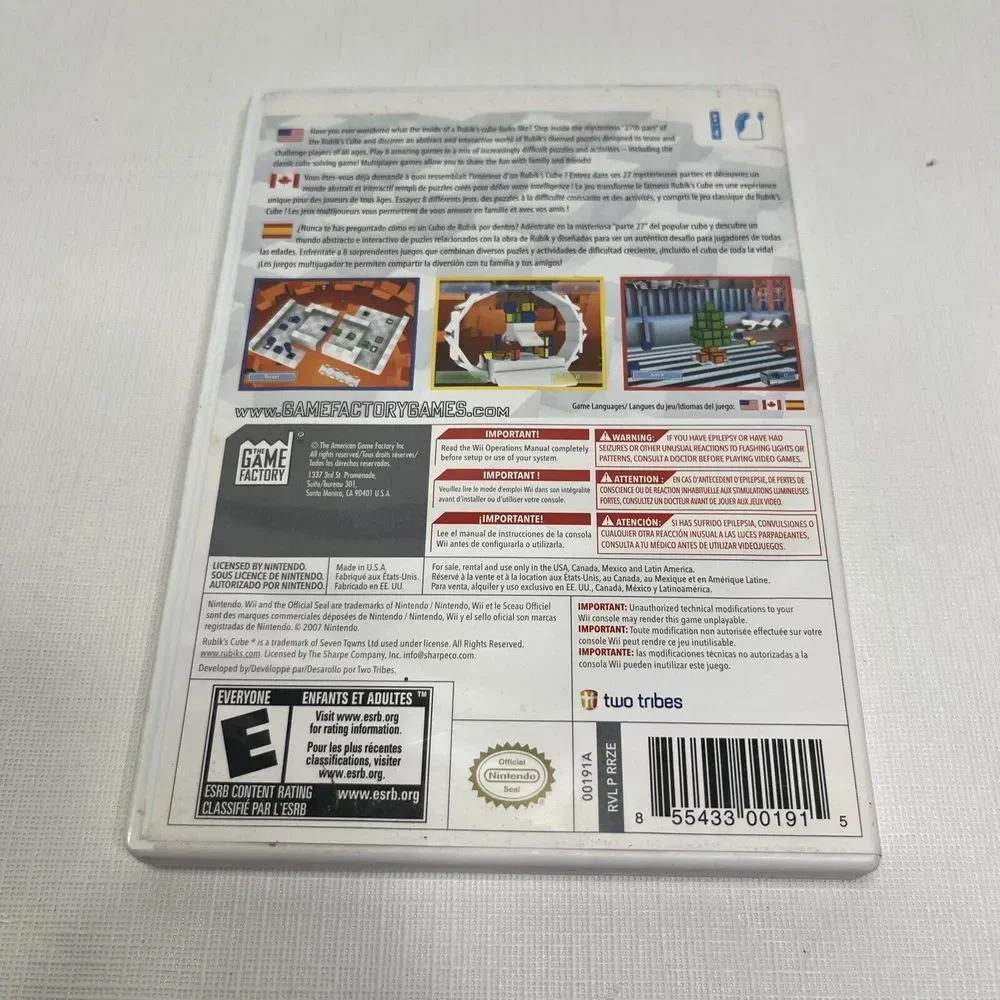 Nintendo Wii (3) Game Lot Rubiks World Game Party 2 Country Dance With Cases EUC